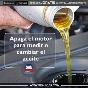 Pasos para medir el aceite del motor