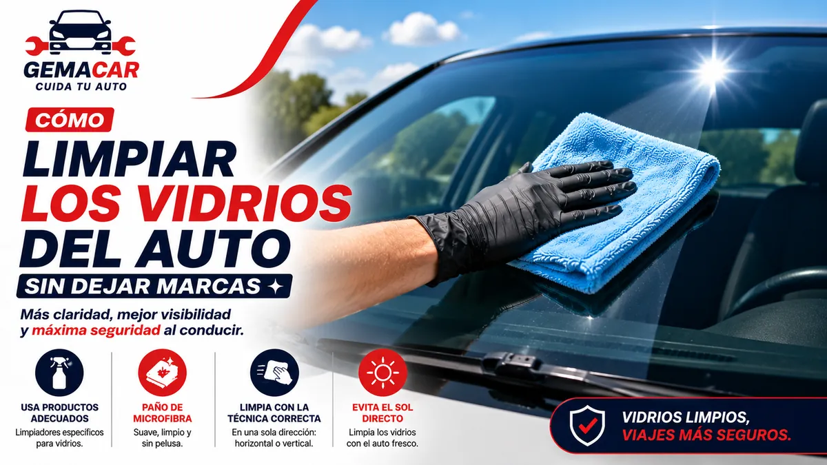 Cómo limpiar los vidrios del auto sin dejar marcas