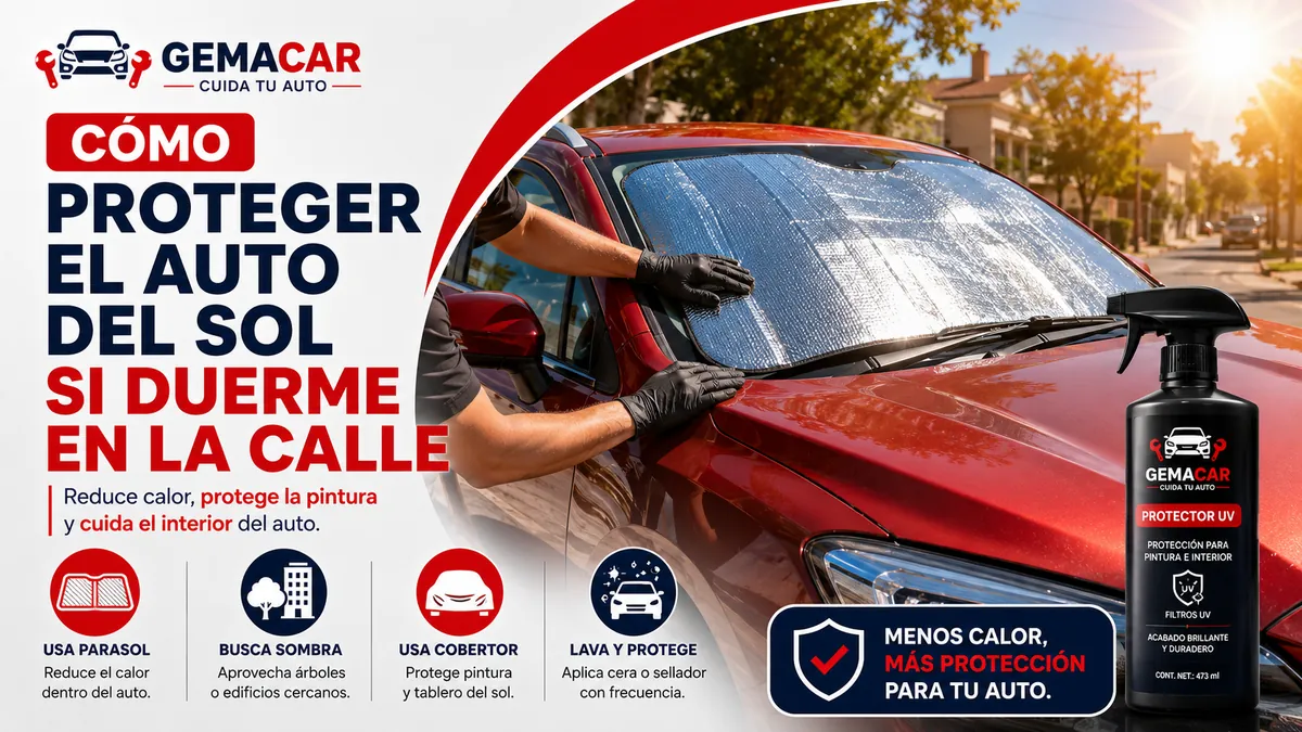 Cómo proteger el auto del sol si duerme en la calle