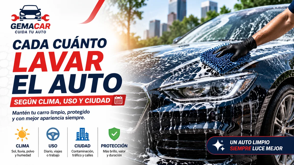 Cada cuánto lavar el auto según clima, uso y ciudad