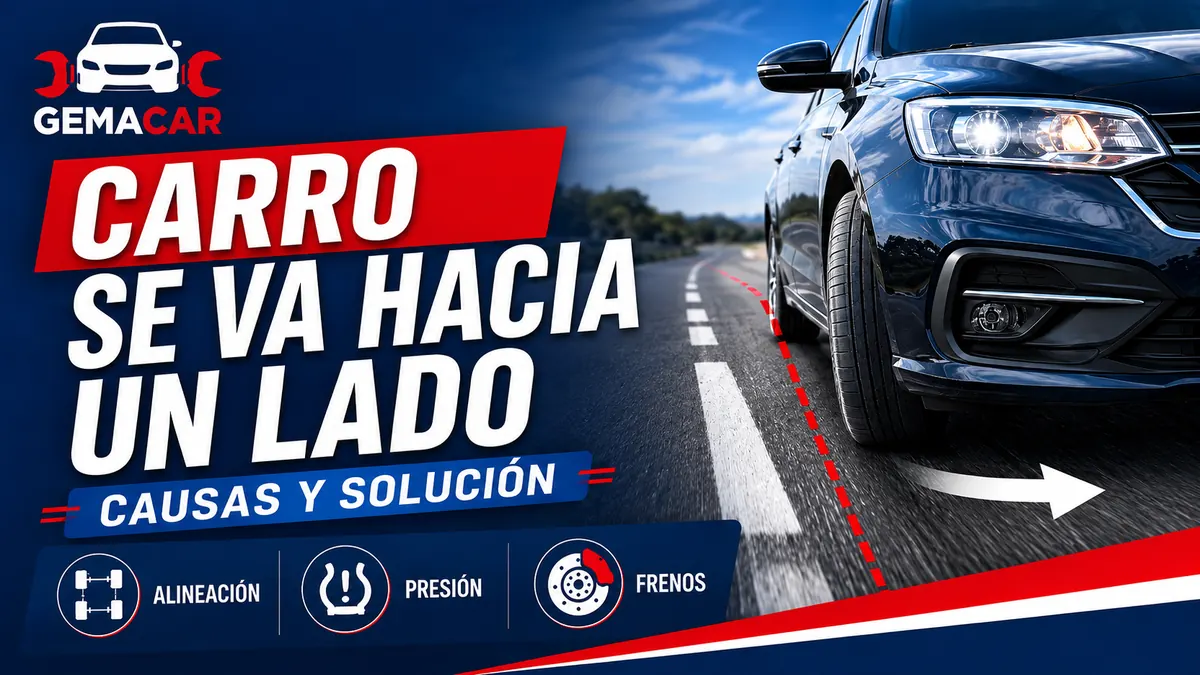 Carro se va hacia un lado: causas y qué revisar