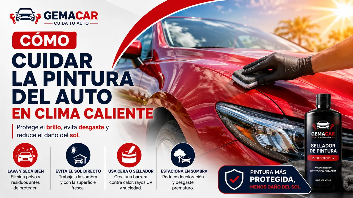 Cómo cuidar la pintura del auto en clima caliente