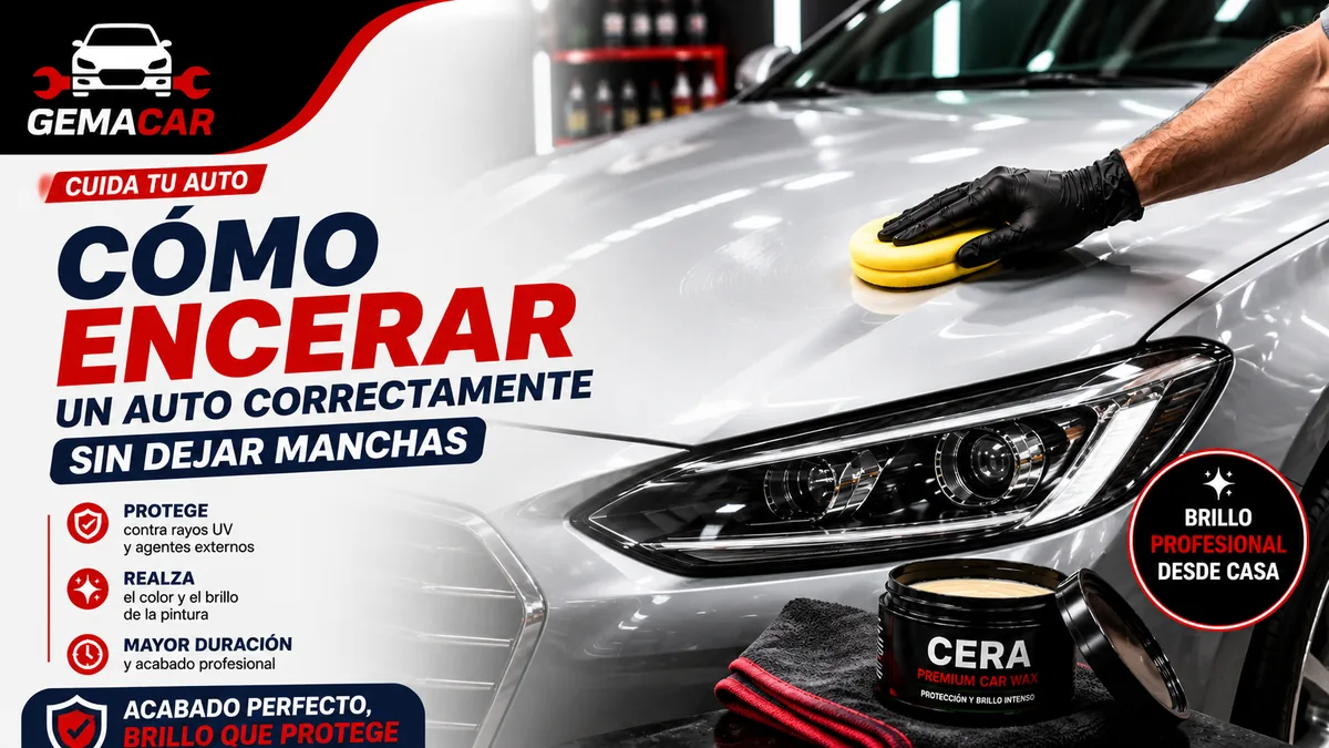Cómo encerar un auto correctamente sin dejar manchas