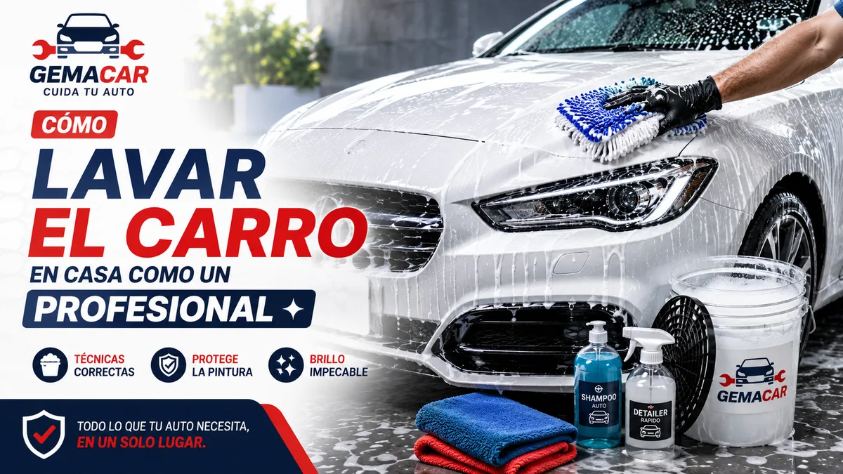 Cómo lavar el carro en casa como un profesional