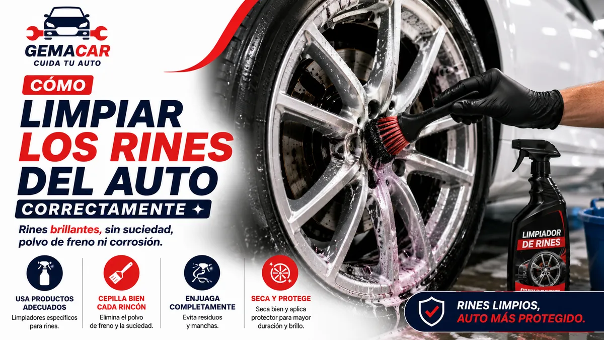 Cómo limpiar los rines del auto correctamente
