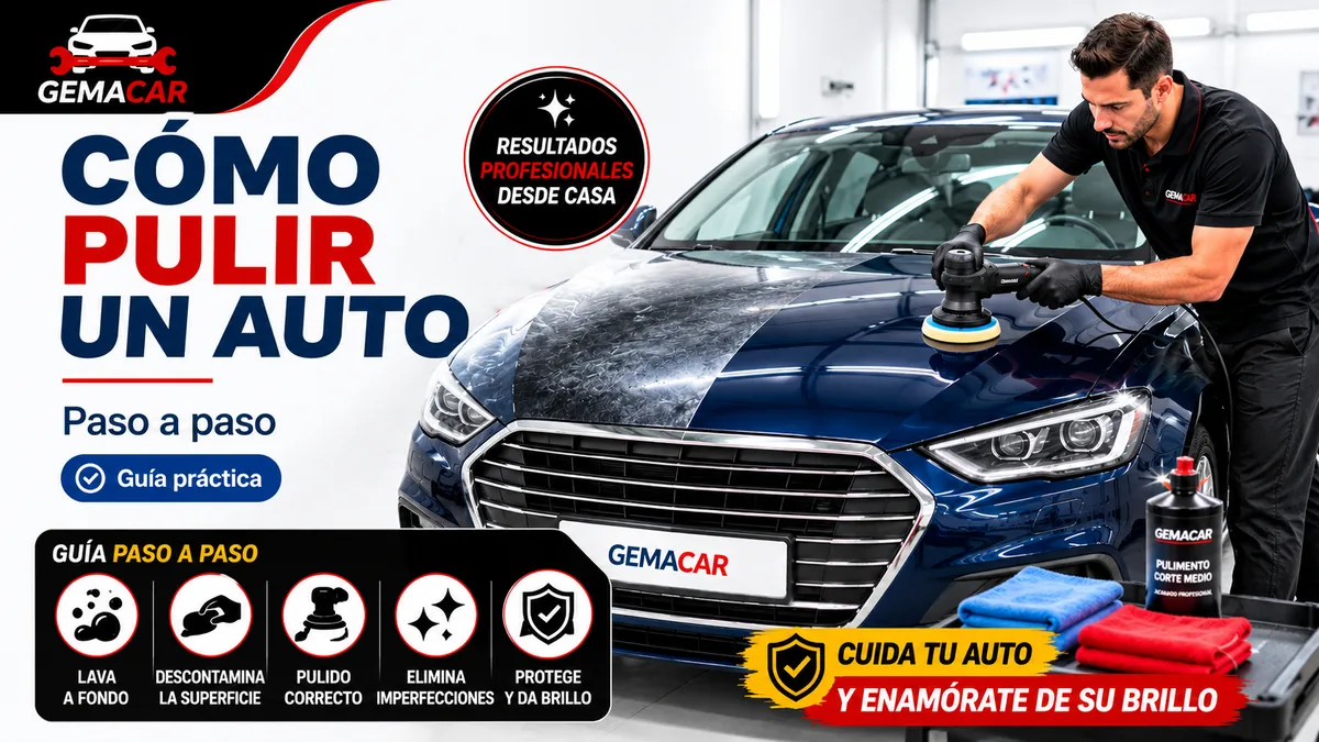 Cómo pulir un auto correctamente paso a paso