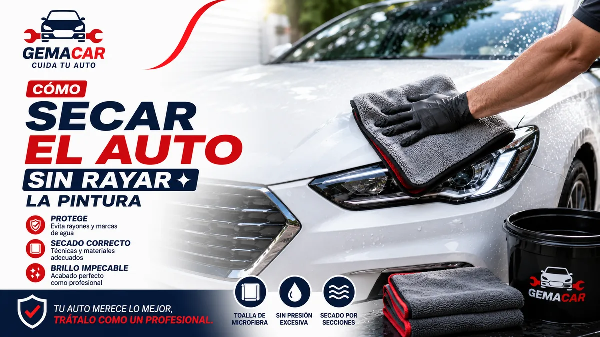 Cómo secar el auto sin rayar la pintura