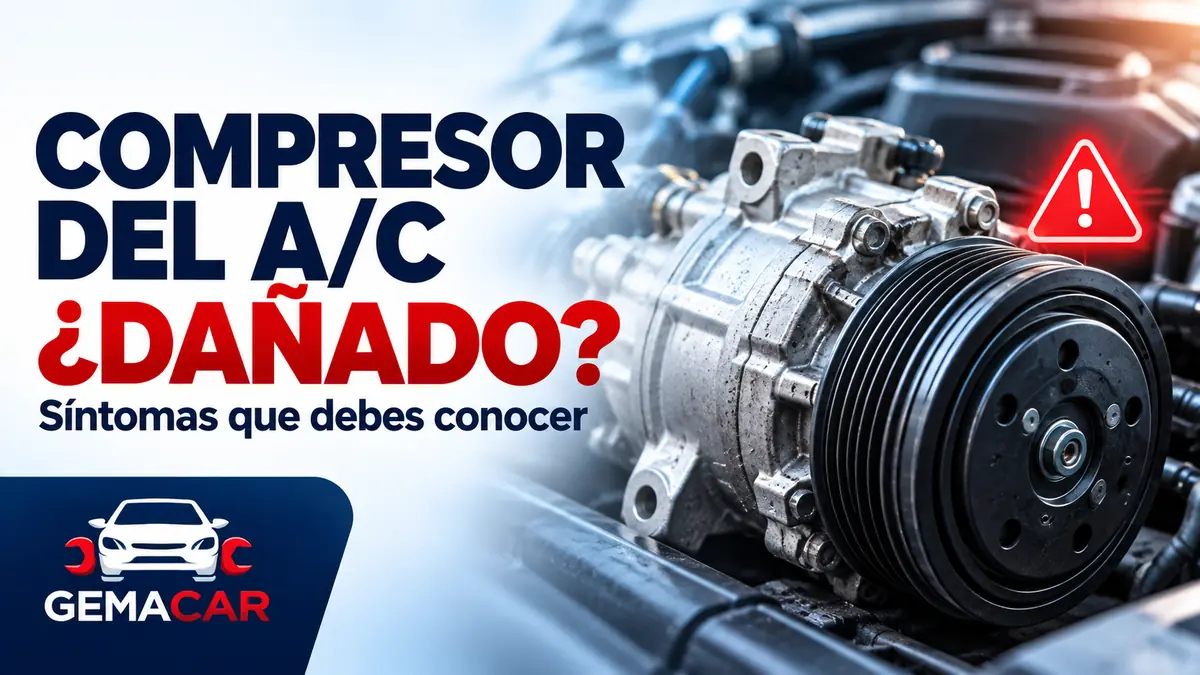 Compresor de aire acondicionado dañado: síntomas