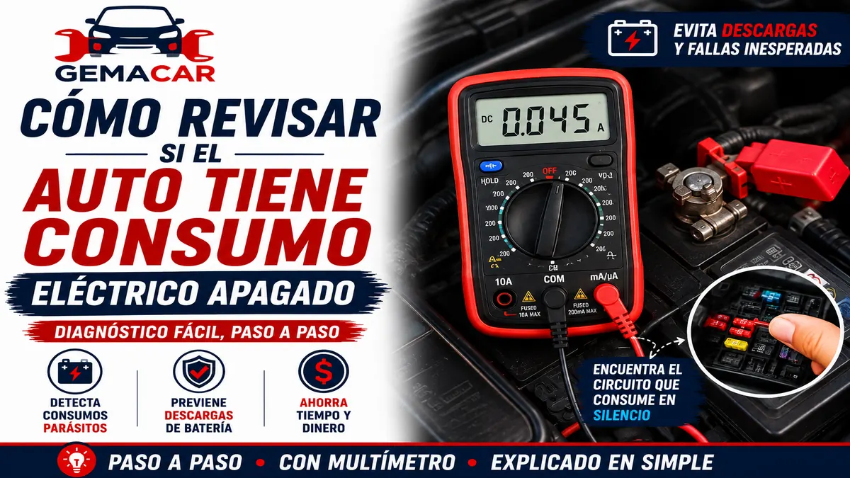 Cómo revisar si el auto tiene consumo eléctrico apagado