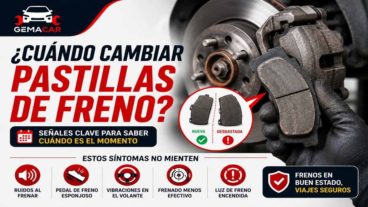 Cuándo cambiar las pastillas de freno: señales, duración y riesgos