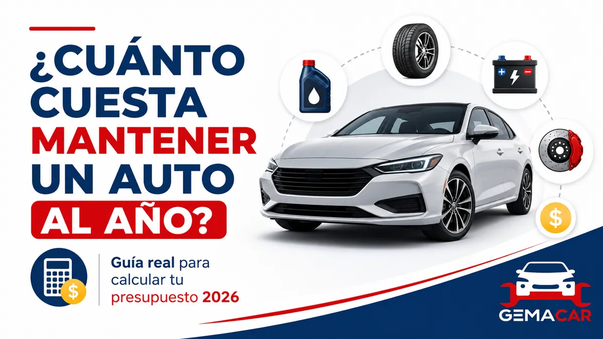 ¿Cuánto cuesta mantener un auto al año? Guía completa de gastos reales (2026)