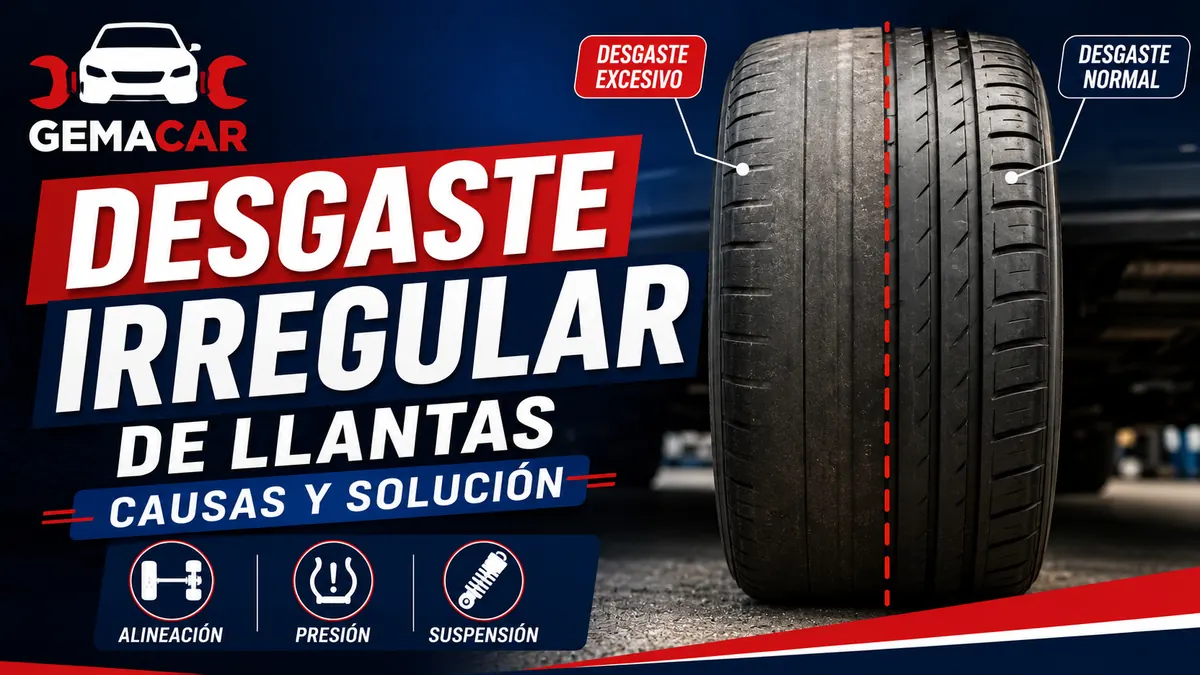 Desgaste irregular de llantas: causas y soluciones