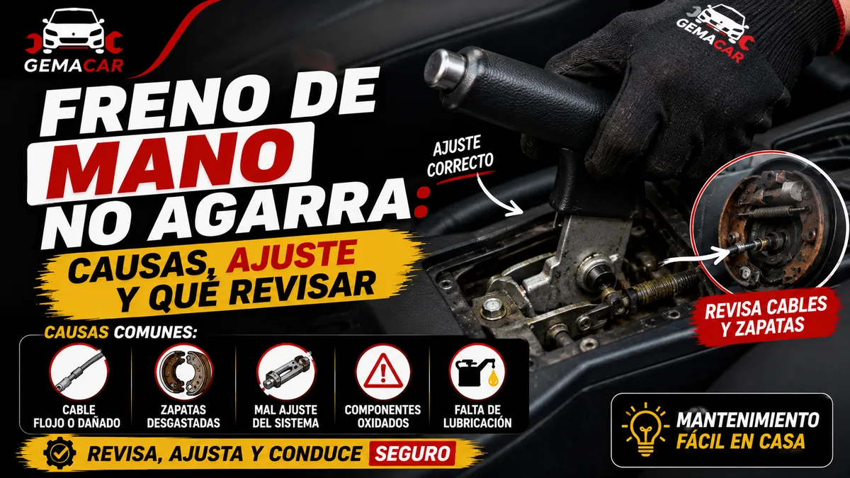 Freno de mano no agarra: causas, riesgos y cómo revisarlo