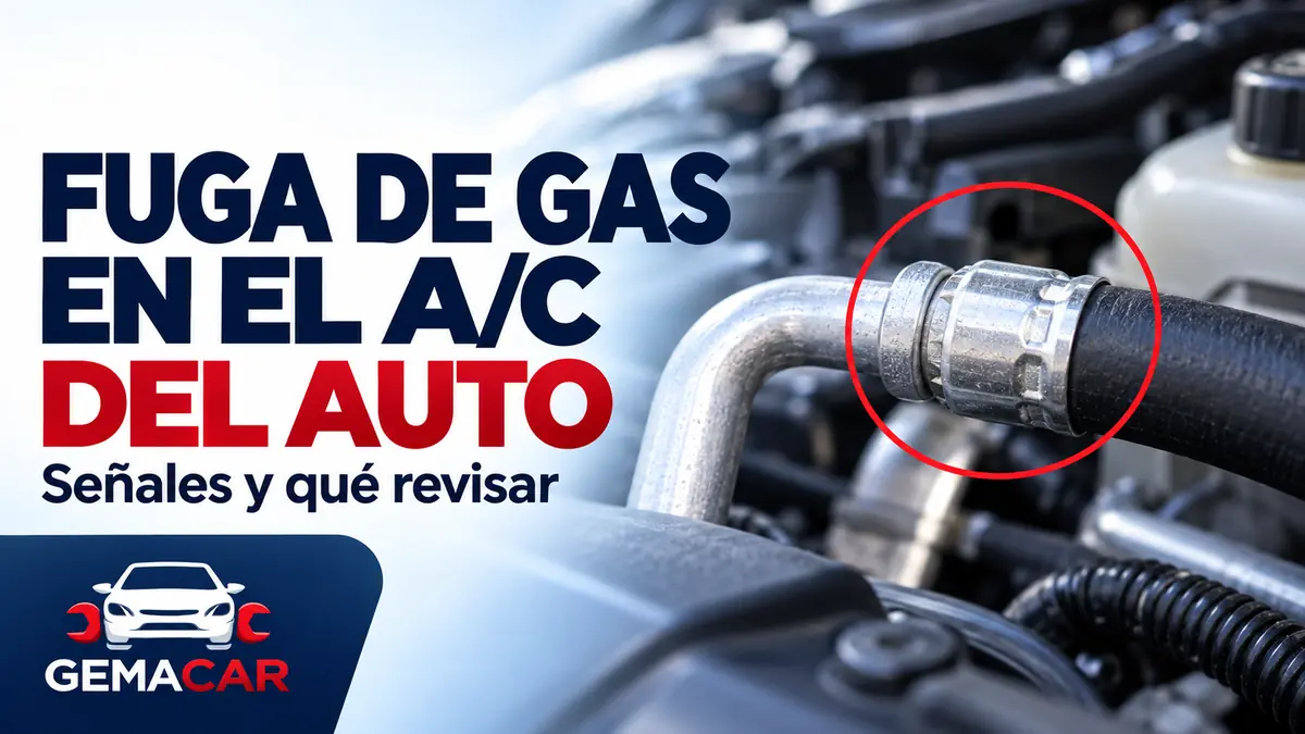 Fuga de gas en el aire acondicionado del auto: señales y qué revisar