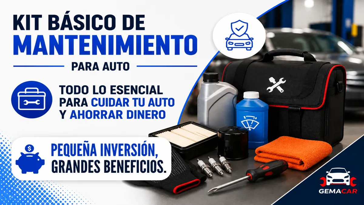 Kit básico de mantenimiento para auto: qué comprar para cuidar tu carro en casa
