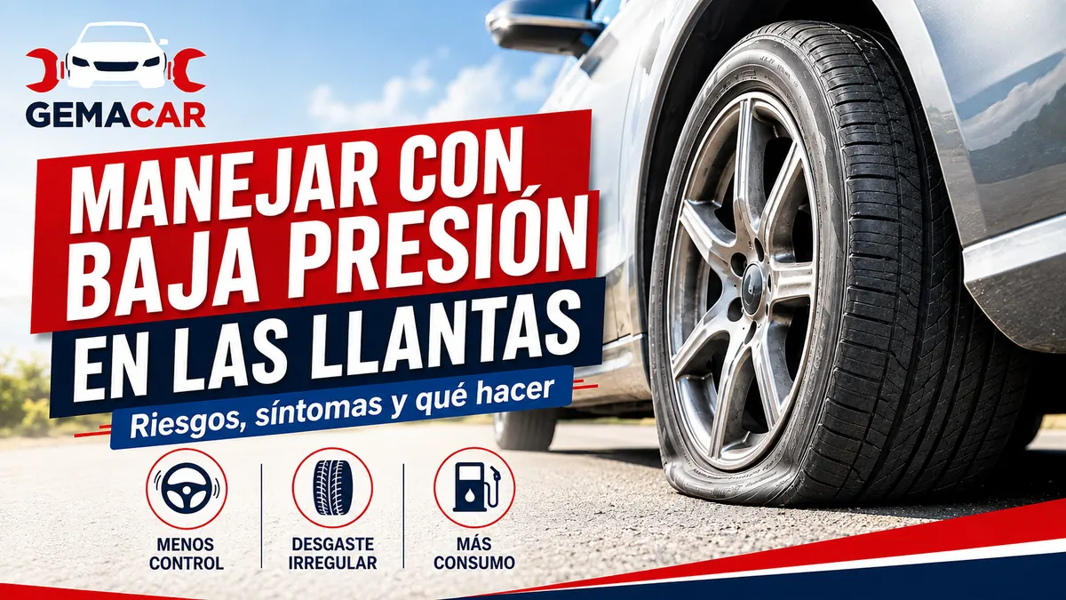 Qué pasa si manejo con baja presión en las llantas