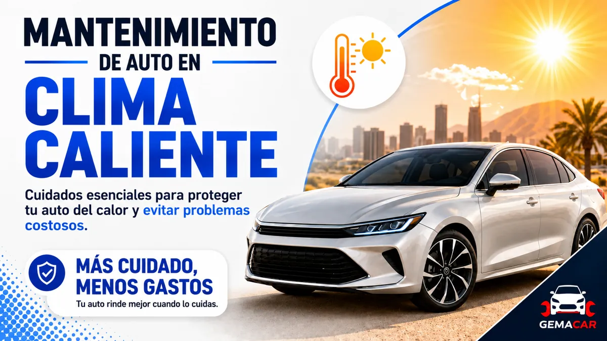 Mantenimiento de auto en clima caliente: qué revisar para evitar fallas