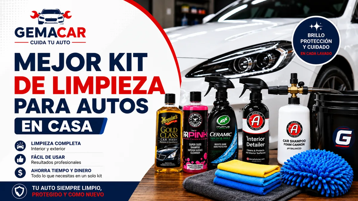 Mejor kit de limpieza para autos en casa