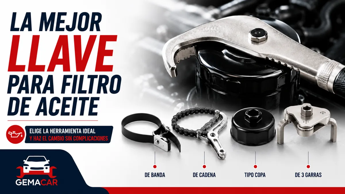 Mejor llave para filtro de aceite: cuál comprar y cómo elegirla