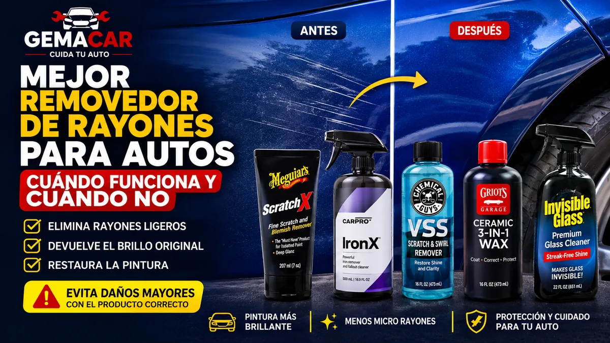 Mejor removedor de rayones para autos: cuándo funciona y cuándo no