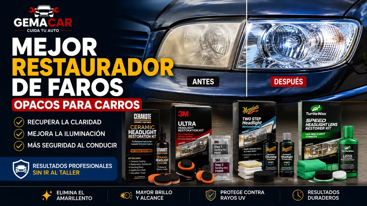 Mejor restaurador de faros opacos para carros