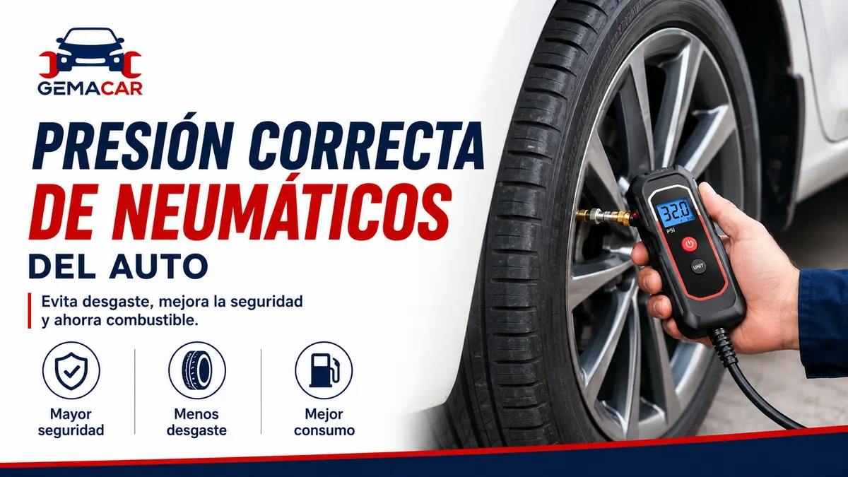 Presión correcta de neumáticos: cómo saber cuántos PSI usar
