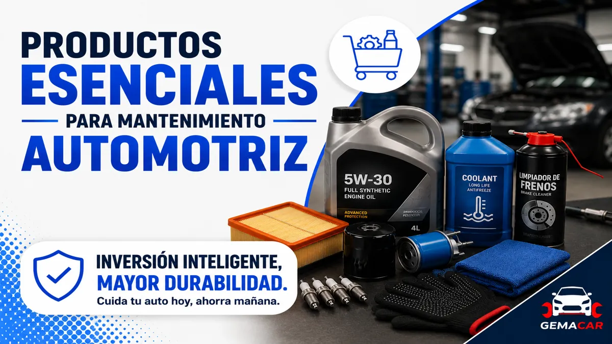 Productos esenciales para mantenimiento automotriz: qué comprar para cuidar tu auto