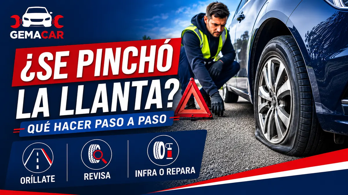 Qué hacer si se pincha una llanta en carretera