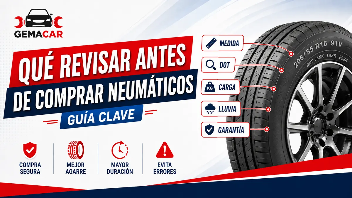 Qué revisar antes de comprar neumáticos nuevos