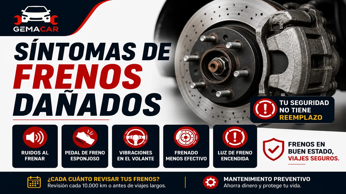 Síntomas de frenos dañados: señales que no debes ignorar