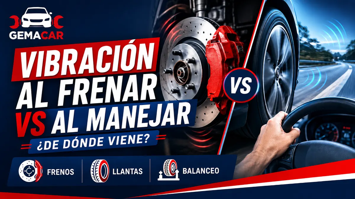 Vibración al frenar vs. vibración al manejar: cómo diferenciarlas